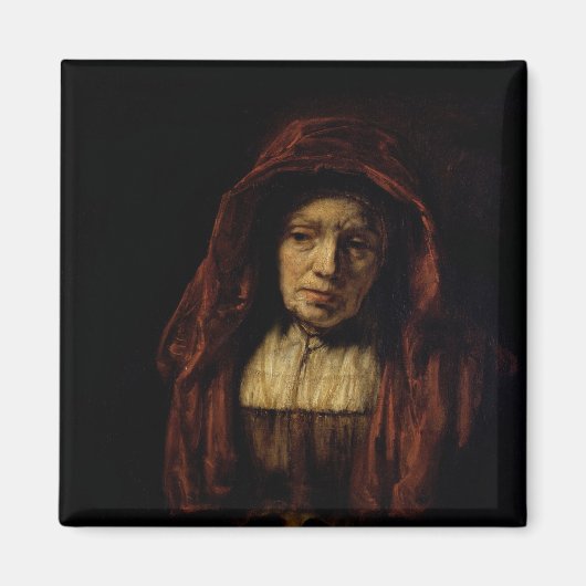 Portrait einer alten Frau Magnet (Vorne)