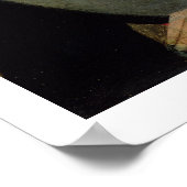 Portrait einer alten Frau (Öl auf Tafel) Poster (Ecke)