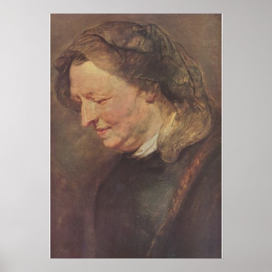 Portrait einer alten Frau Poster (Vorne)