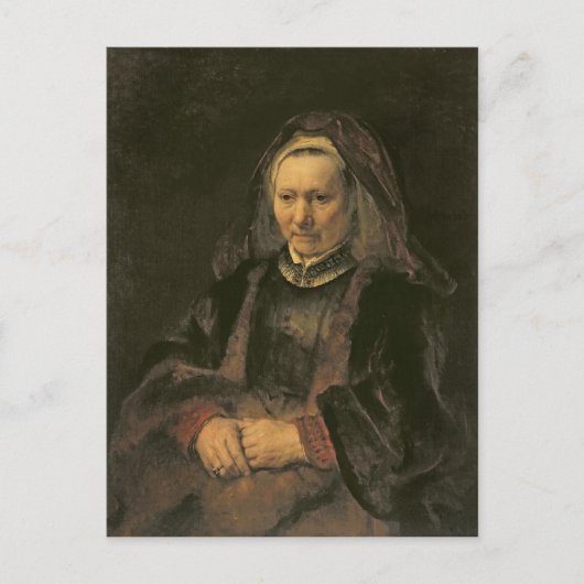 Portrait einer älteren Frau, c. 1650 Postkarte (Vorderseite)