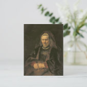 Portrait einer älteren Frau, c. 1650 Postkarte (Stehend Vorderseite)