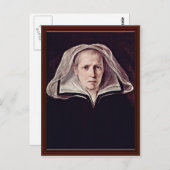Portrait einer älteren Frau von Reni Guido Postkarte (Vorne/Hinten)