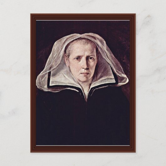 Portrait einer älteren Frau von Reni Guido Postkarte (Vorderseite)
