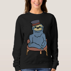 Portrait einer blauen Fliege im Stuhl Sweatshirt