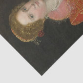Portrait einer Dame, Halblänge von Ottavio Leoni Seidenpapier (Ausschnitt)