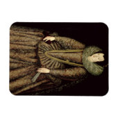 Portrait einer Dame in elisabethanischem Kleid Magnet (Horizontal)