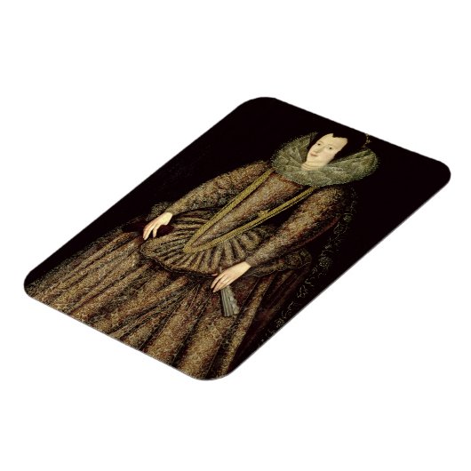 Portrait einer Dame in elisabethanischem Kleid Magnet (Linke Seite)