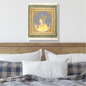 Portrait einer Dame mit einem Lotus-Blatt, aus dem Leinwanddruck (Insitu (Schlafzimmer))