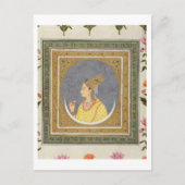 Portrait einer Dame mit einem Lotus-Blatt, aus dem Postkarte (Vorderseite)