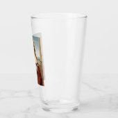 Portrait einer Dame mit Einhorn (von Raphael) Glas (Links)