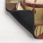 Portrait einer Dame mit Einhorn (von Raphael) Mousepad (Ecke)