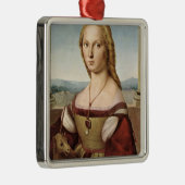 Portrait einer Dame mit Einhorn (von Raphael) Ornament Aus Metall (Rechts)
