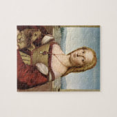 Portrait einer Dame mit Einhorn (von Raphael) Puzzle (Horizontal)