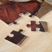 Portrait einer Dame mit Einhorn (von Raphael) Puzzle (Seite)