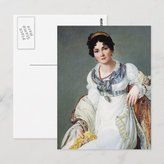 Portrait einer Dame Postkarte (Vorne/Hinten)