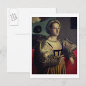 Portrait einer Dame Postkarte (Vorne/Hinten)