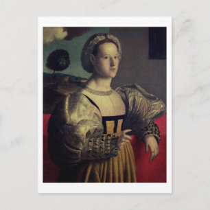 Portrait einer Dame Postkarte