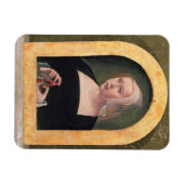 Portrait einer Dame (Tafel) Magnet (Horizontal)
