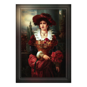 Portrait einer Edelfrau von Franz Seraph Russ Fotodruck
