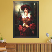 Portrait einer Edelfrau von Franz Seraph Russ Leinwanddruck (Insitu (Wohnzimmer))