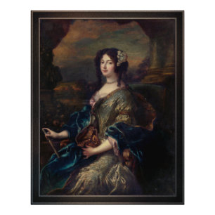 Portrait einer Edelfrau von Pierre Mignard Fotodruck