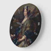 Portrait einer Edelfrau von Pierre Mignard Große Wanduhr (Winkel)