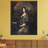 Portrait einer Edelfrau von Pierre Mignard Leinwanddruck (Insitu (Wohnzimmer))