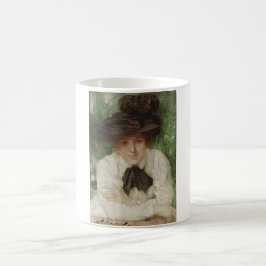 Portrait einer Edwardian Lady (Vintage Kunst) Kaffeetasse