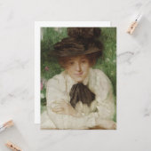 Portrait einer Edwardian Lady (Vintage Kunst) Karte (Vorderseite/Rückseite Beispiel)
