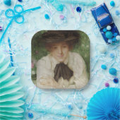 Portrait einer Edwardian Lady (Vintage Kunst) Pappteller (Party)