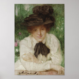 Portrait einer Edwardian Lady (Vintage Kunst) Poster