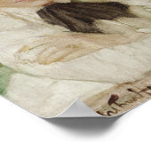 Portrait einer Edwardian Lady (Vintage Kunst) Poster (Ecke)