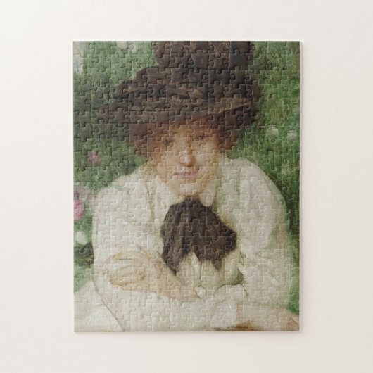 Portrait einer Edwardian Lady (Vintage Kunst) Puzzle (Vertikal)