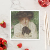 Portrait einer Edwardian Lady (Vintage Kunst) Serviette (Beispiel)