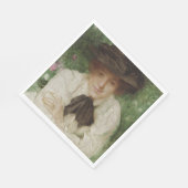 Portrait einer Edwardian Lady (Vintage Kunst) Serviette (Ecke)