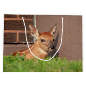 Portrait einer Faune (Weißschwanzhirsche) Große Geschenktüte (Rückseite)