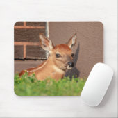 Portrait einer Faune (Weißschwanzhirsche) Mousepad (Mit Mouse)