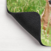 Portrait einer Faune (Weißschwanzhirsche) Mousepad (Ecke)