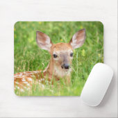 Portrait einer Faune (Weißschwanzhirsche) Mousepad (Mit Mouse)