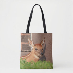 Portrait einer Faune (Weißschwanzhirsche) Tasche