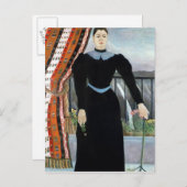 Portrait einer Frau, 1895 Postkarte (Vorne/Hinten)