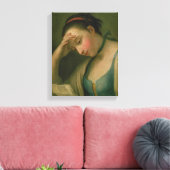 Portrait einer Frau 2 Leinwanddruck (Insitu (Wohnzimmer))