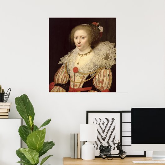 Portrait einer Frau 2 Poster (Heimbüro)