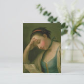 Portrait einer Frau 2 Postkarte (Stehend Vorderseite)