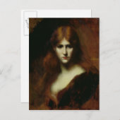 Portrait einer Frau 2 Postkarte (Vorne/Hinten)