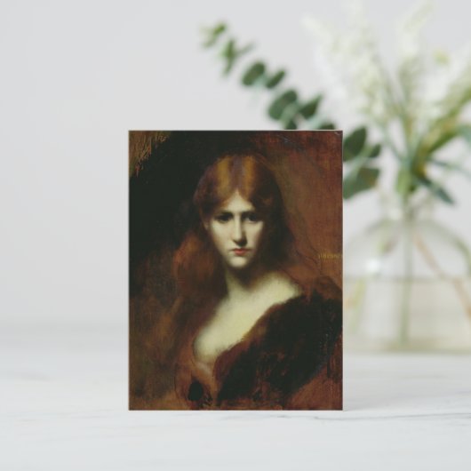 Portrait einer Frau 2 Postkarte (Stehend Vorderseite)