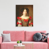 Portrait einer Frau 3 Leinwanddruck (Insitu (Wohnzimmer))