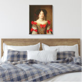 Portrait einer Frau 3 Leinwanddruck (Insitu (Schlafzimmer))