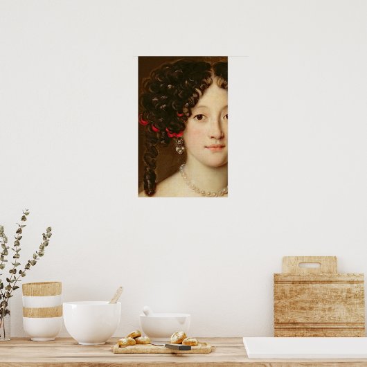 Portrait einer Frau 3 Poster (Küche)