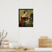Portrait einer Frau als Magdalen Poster (Küche)